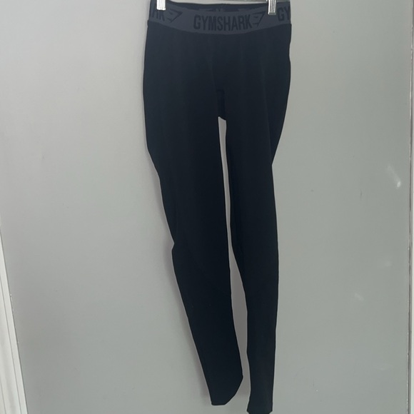 Gymshark OG Black Seamless Spellout Band Low Rise Leggings Moisture Wicking - Picture 2 of 6